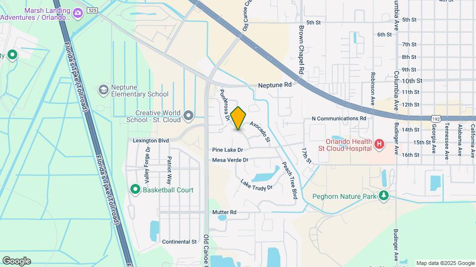 604 Ponderosa Dr Map and Location Details