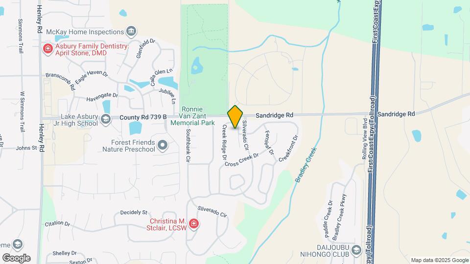 2643 Creek Ridge Dr Mapa y Detalles de la Ubicación