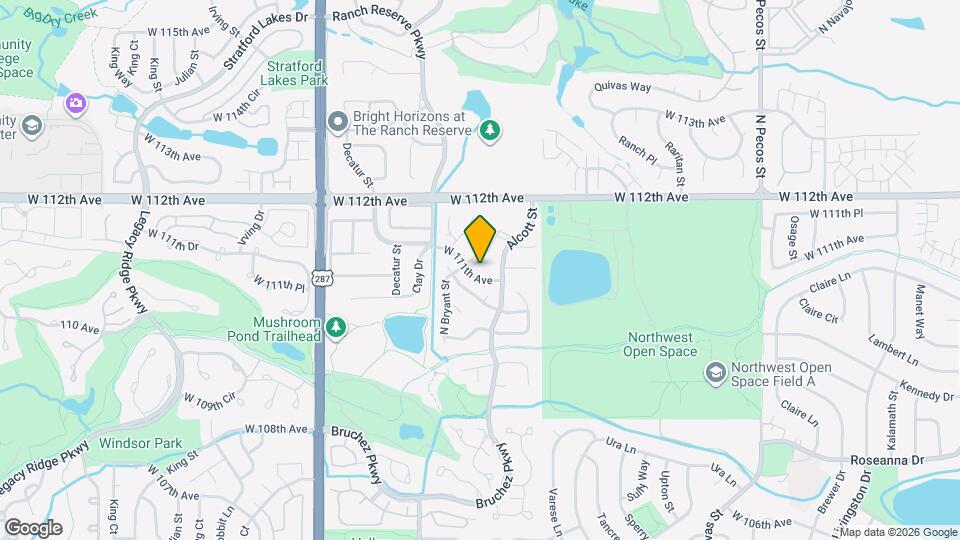 11129 Alcott St, Unit B Map and Location Details