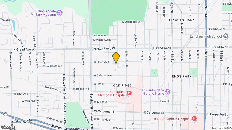 1039 N Franklin Ave Map and Location Details