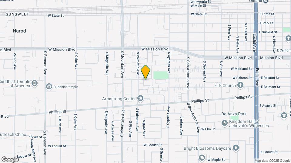 1031 S Palmetto Ave Map and Location Details