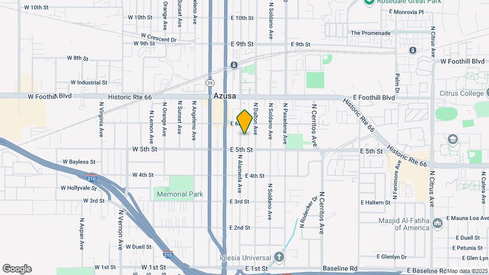 520 N Alameda Ave Map and Location Details