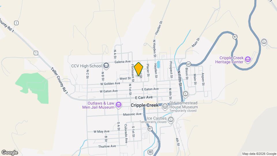 115 Crystal St Map and Location Details