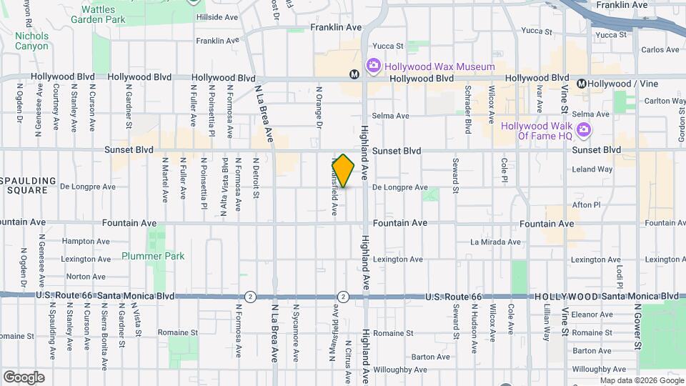 1347 N Citrus Ave, Unit 0 Map and Location Details