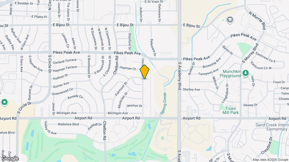 107 University Dr, Unit 201` Map and Location Details