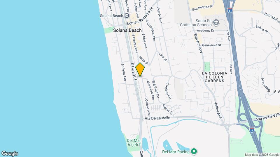 609 S Cedros Ave Map and Location Details