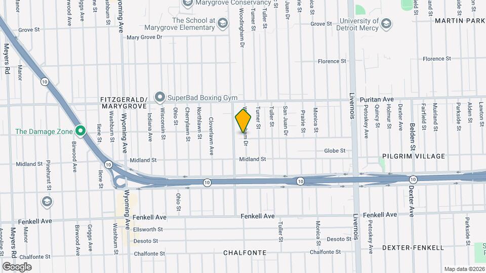 8000 Pilgrim St, Unit 1 Map and Location Details