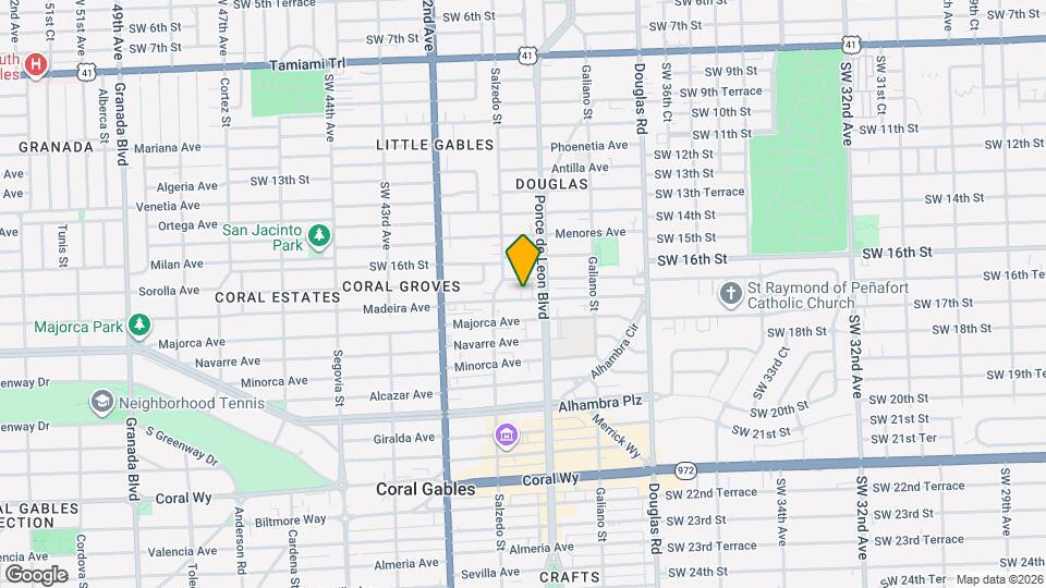 217 Madeira Ave Map and Location Details