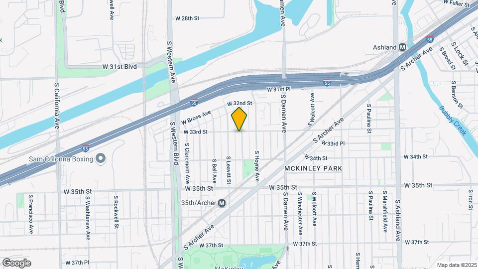 3302 S Hamilton Ave Map and Location Details