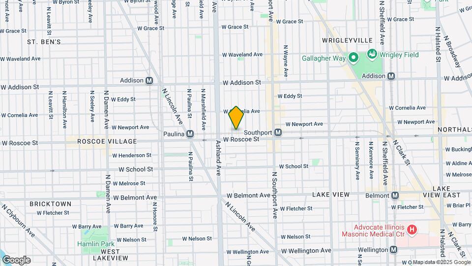 3415 N Bosworth Ave Map and Location Details