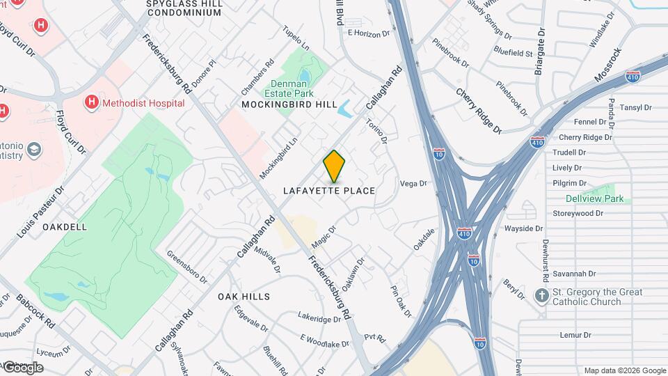 7500 Callaghan Rd, Unit #213 Mapa y Detalles de la Ubicación