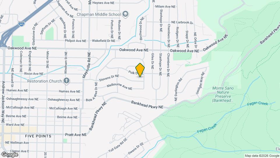 1931 Stevens Dr NE Map and Location Details