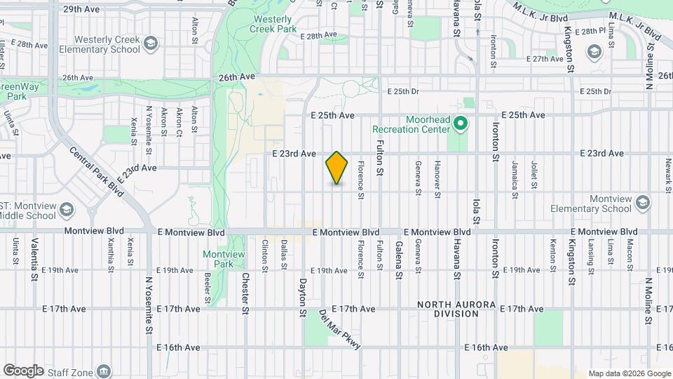 9875 E 22nd Ave Map and Location Details