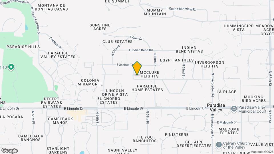 5828 E Cactus Wren Rd Map and Location Details