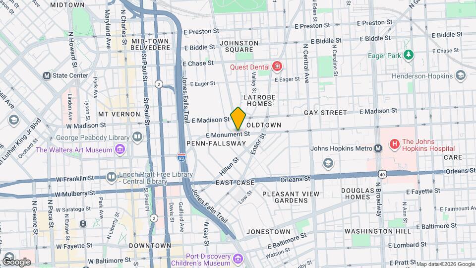 351 Greenmount Ave Map and Location Details