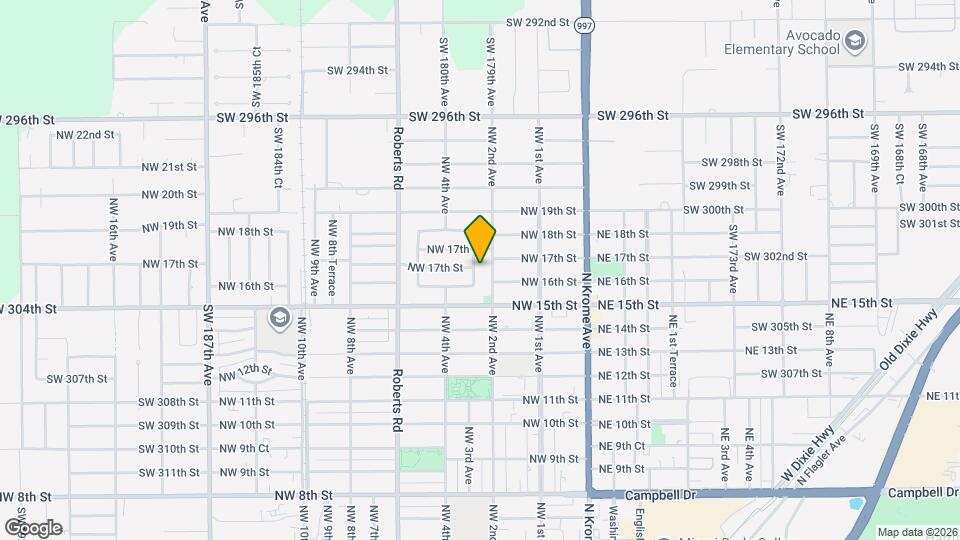 1695 NW 3rd Ave Map and Location Details