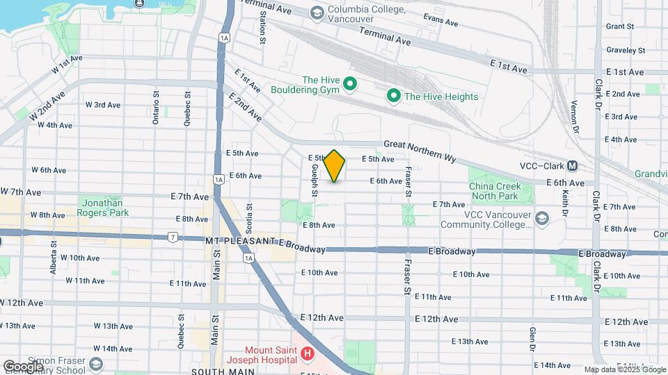 460 E 6th Ave Map and Location Details