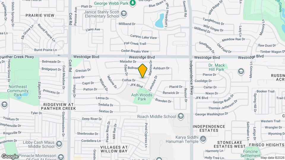 10312 Colfax Dr Map and Location Details