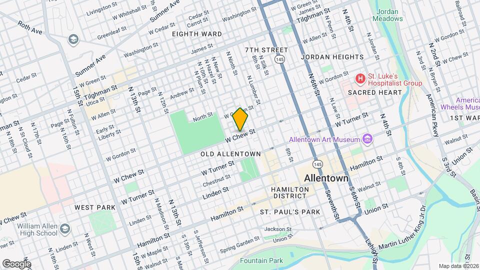 931 Chew St, Unit 2 Mapa y Detalles de la Ubicación