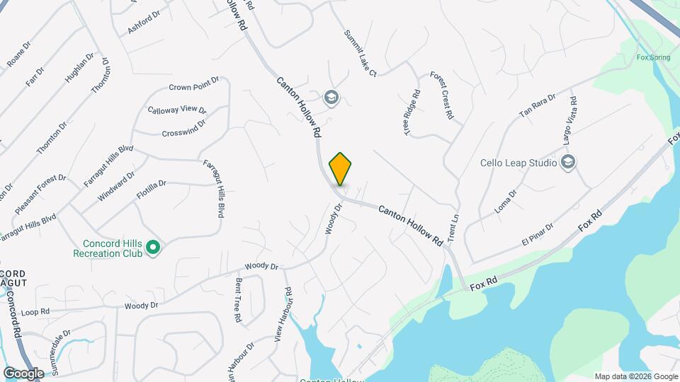 712 Canton Hollow Rd Map and Location Details