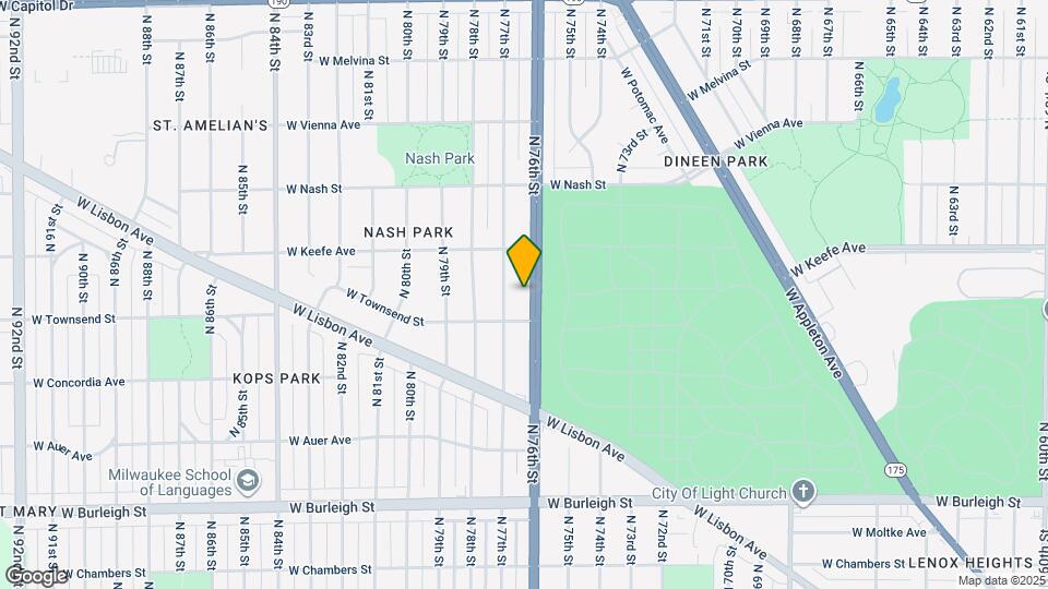 3433 N 76th St Map and Location Details