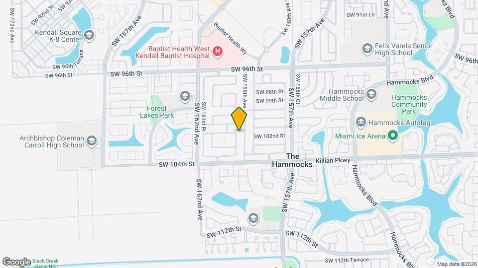 10155 SW 159th Ct Map and Location Details