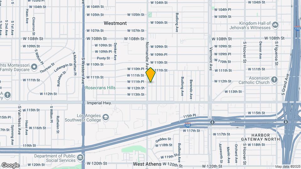 1377 W 112th St Map and Location Details