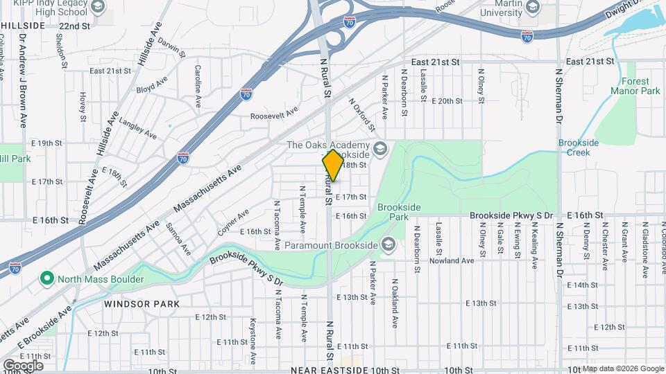 1713 N Rural St Map and Location Details