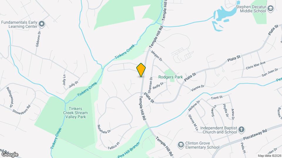 8711 Temple Hill Rd Map and Location Details