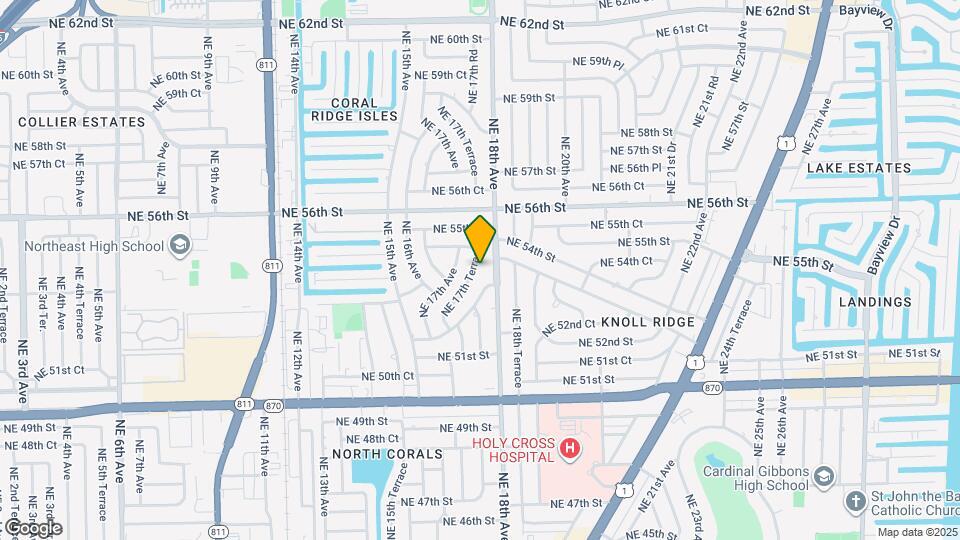 5340 NE 17th Ter Mapa y Detalles de la Ubicación