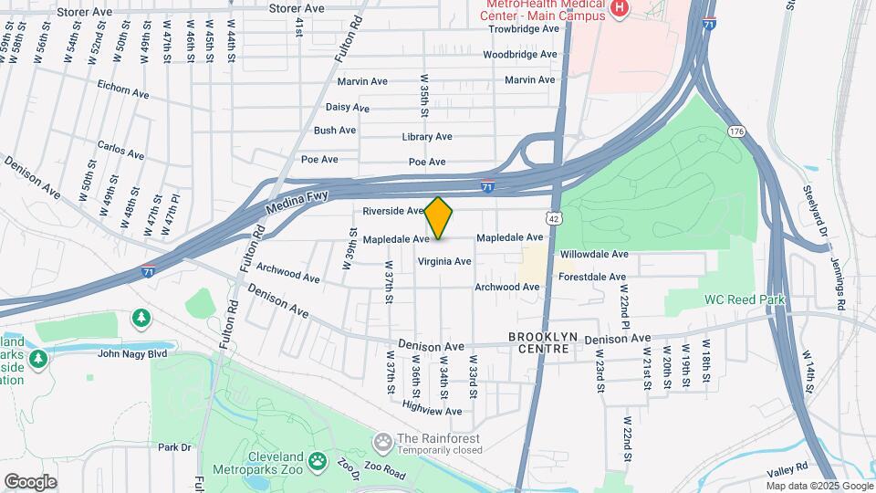 3421 Mapledale Ave Map and Location Details