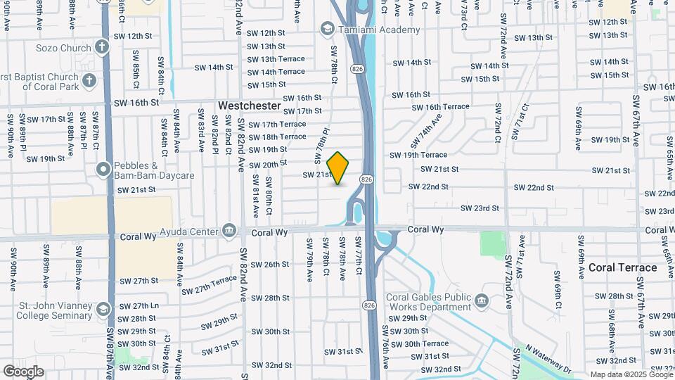 7804 SW 21st Terrace Map and Location Details