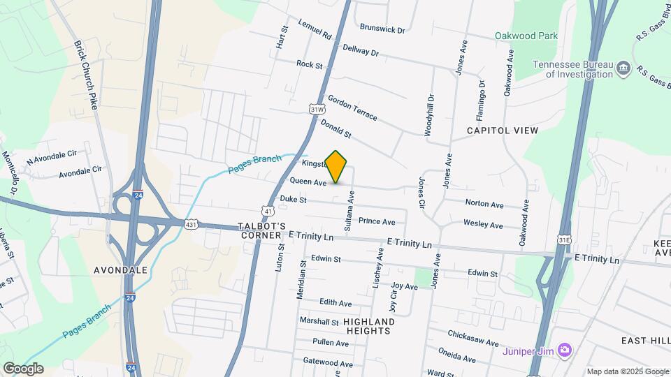 212 Queen Ave Map and Location Details