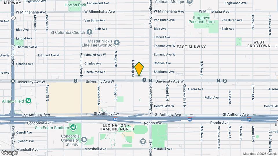 1137-1139 University Ave West Map and Location Details