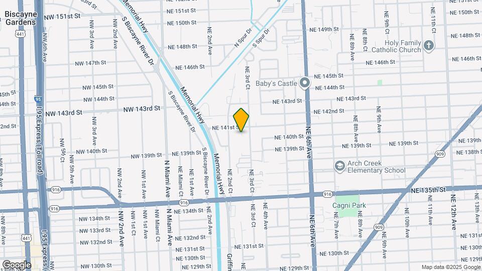 14010 NE 3rd Ct Map and Location Details