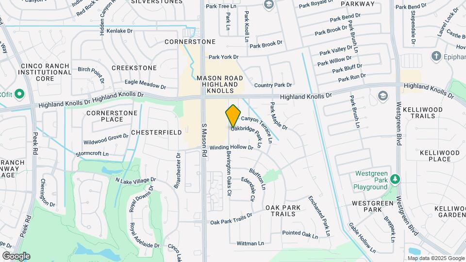 21735 Oakbridge Park Ln Map and Location Details