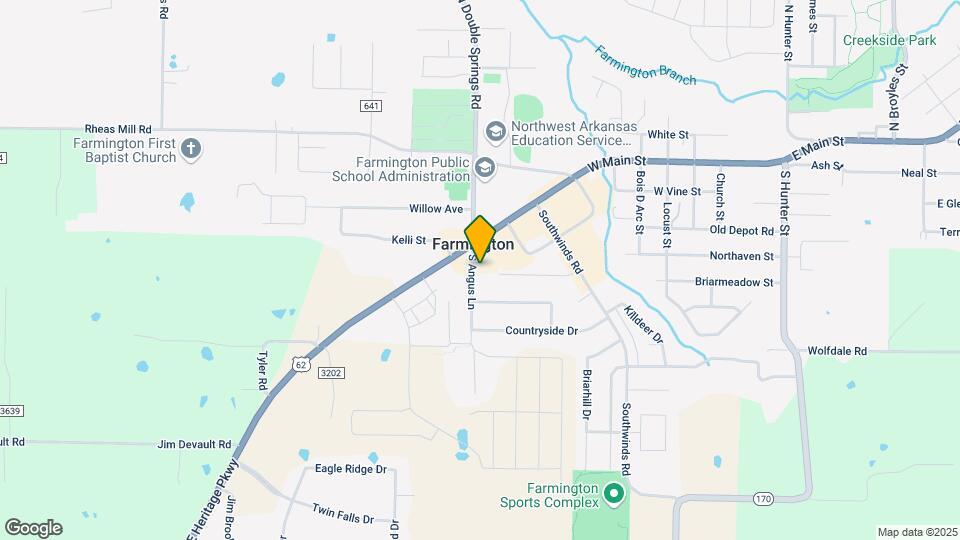 126 S Angus Ln Map and Location Details