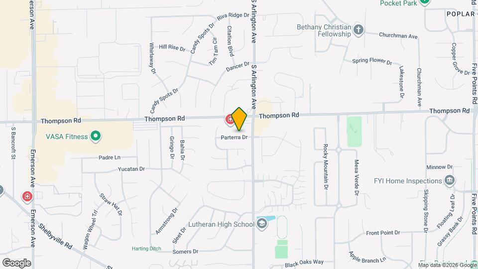 5934 Parterra Dr Mapa y Detalles de la Ubicación