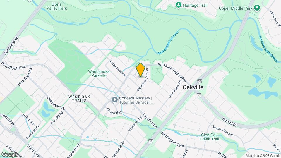 1176 Treetop Terrace Map and Location Details