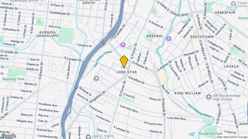 1401 S Flores St Map and Location Details
