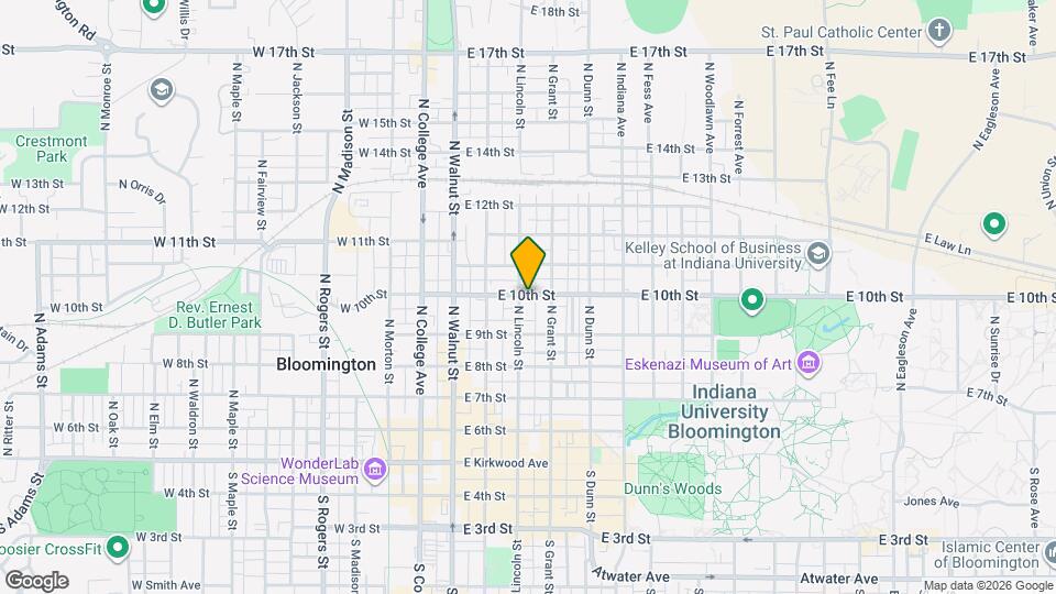 316 E 10th St Map and Location Details