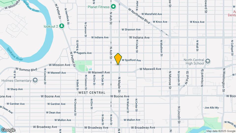 1521 N Maple St Map and Location Details