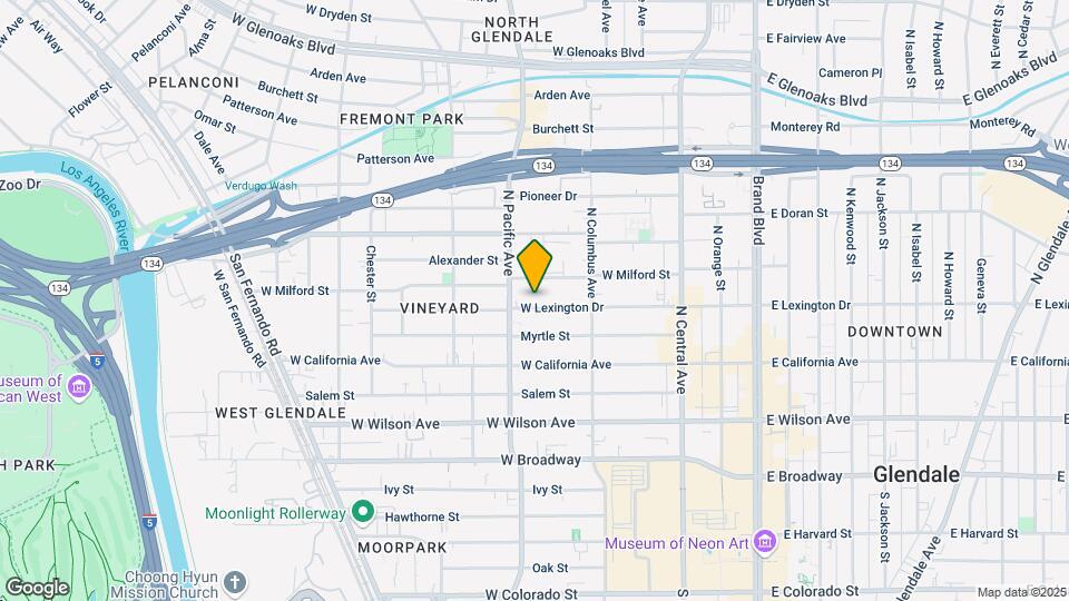 449 W Lexington Dr Map and Location Details