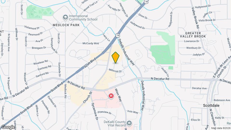 2600 Milscott Dr Map and Location Details