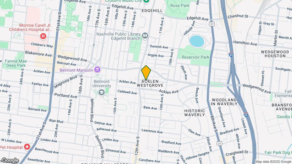 1109 W Grove Ave Mapa y Detalles de la Ubicación