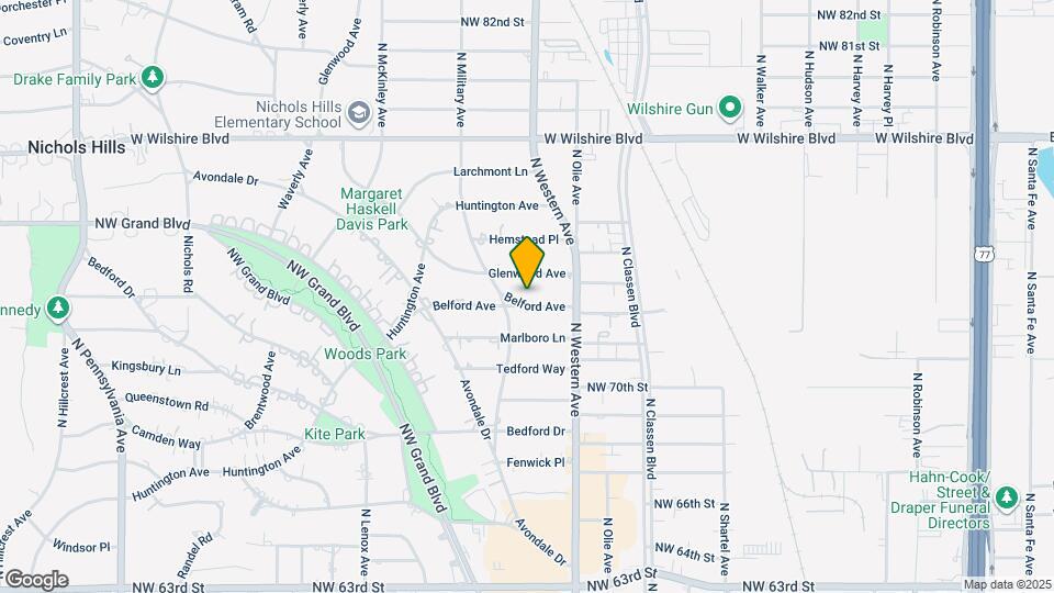 1117 Belford Ave Map and Location Details