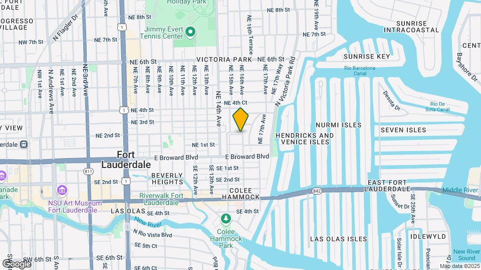 151 NE 16th Ave Map and Location Details