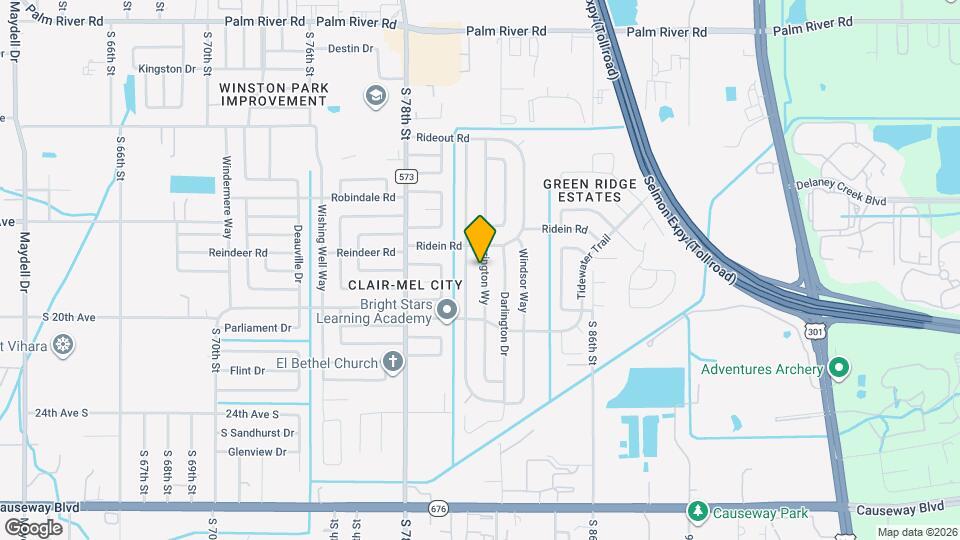 1709 Warrington Wy Map and Location Details