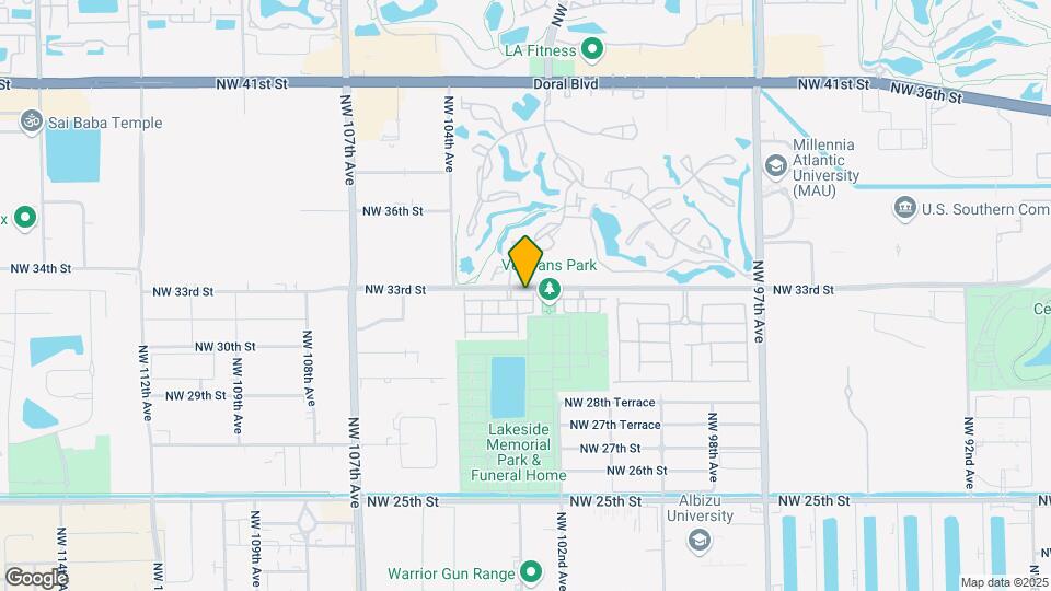 10261 NW 32nd Ter Map and Location Details