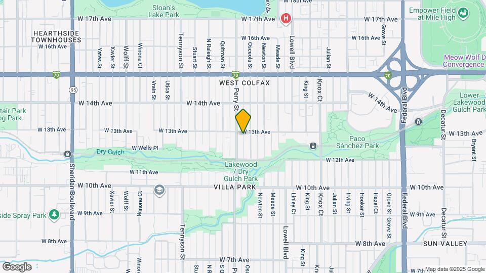 1286 Perry St Map and Location Details